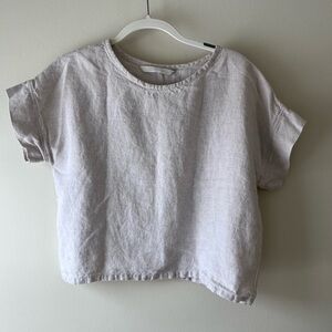 Elizabeth Suzann OSM Georgia tee in flax linen